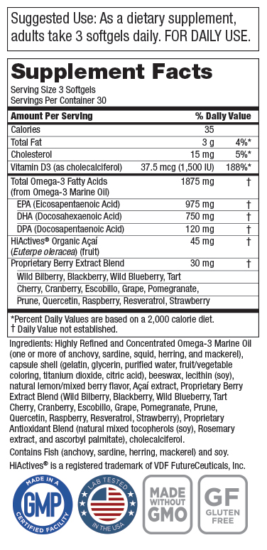 OmegaBerry<sup>®</sup> Super Formula with Vitamin D & Acai
