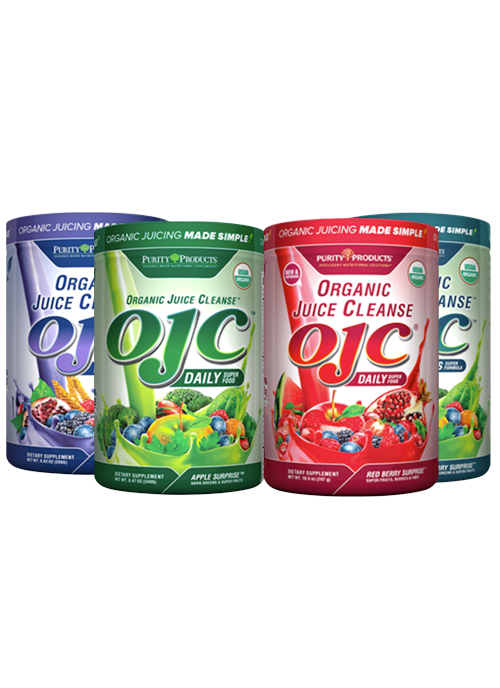 OJC<sup>®</sup> Variety 4 Pack (Apple + Berry Greens + Reds + Blueberry Detox)