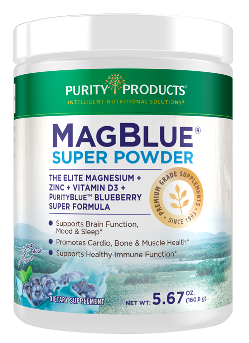 MagBlue<sup>®</sup> Blueberry-Blast Super Powder with Vitamin D + Zinc